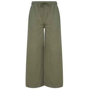 SF Womens/Ladies Sustainable Wide Leg Sweatpants / Khaki